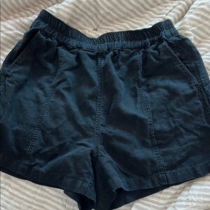 Madewell Black Linen Shorts